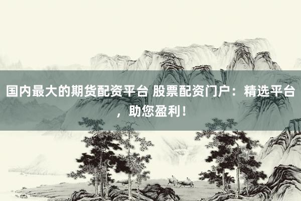 国内最大的期货配资平台 股票配资门户：精选平台，助您盈利！