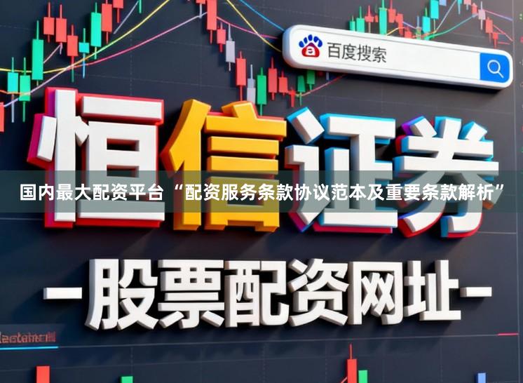 国内最大配资平台 “配资服务条款协议范本及重要条款解析”